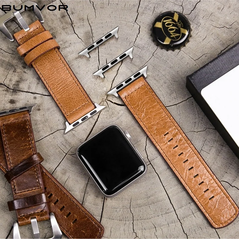 

2 Color Hot Sell Leather Watchband for Apple Watch Band Series 4/3/2/1 Sport Bracelet 42 mm 38 mm Strap For iwatch 4 Band AW312