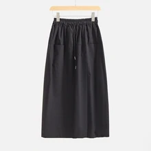 Faishoin, новинка, весна, солидные, в стиле ампир, до середины икры, необычные, в уличном стиле, женские юбки, мягкий хлопок, модные