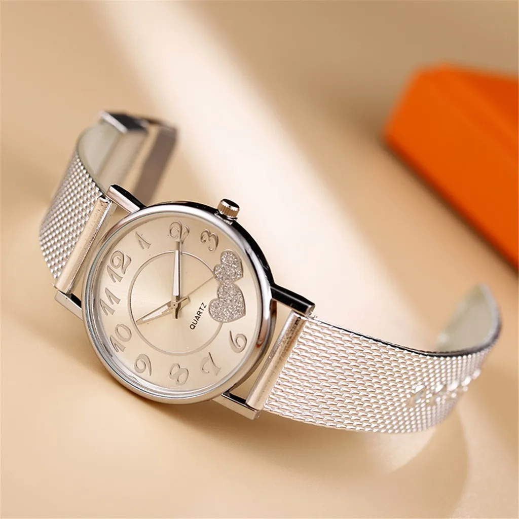 2023 Stainless Steel Watch For Women Luxury Casual Fashion Ladies Watch Digital Automatic Mesh Belt Watch Orologio Reloj Mujer