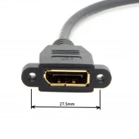 Кабельный удлинитель Display port 90 градусов Папа мама порт дисплея с гнездом для