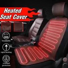 12 В подогреваемый Чехол подушки сиденья автомобиля Подогреватели сиденья теплые зимние бытовые подушки Cardriver Подогрев сиденья автомобиля Подогрев сиденья Крышка