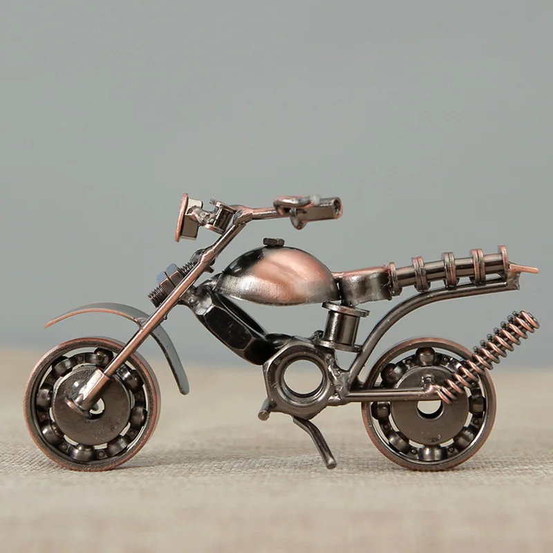 Nordic Vintage Motorbike Iron Motorcycle Models Retro Car Model Home Decoration Accessories Holiday Gift Office Decor | Дом и сад