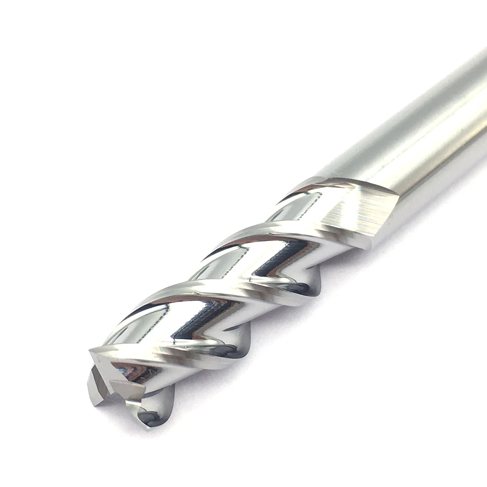 1PC Mill Aluminium 8.0XD8X60L Extra Long HRC60 3Flute Endmills Tool CNC Lathe Cutter Mill End Tungsten Carbide Milling Cutter