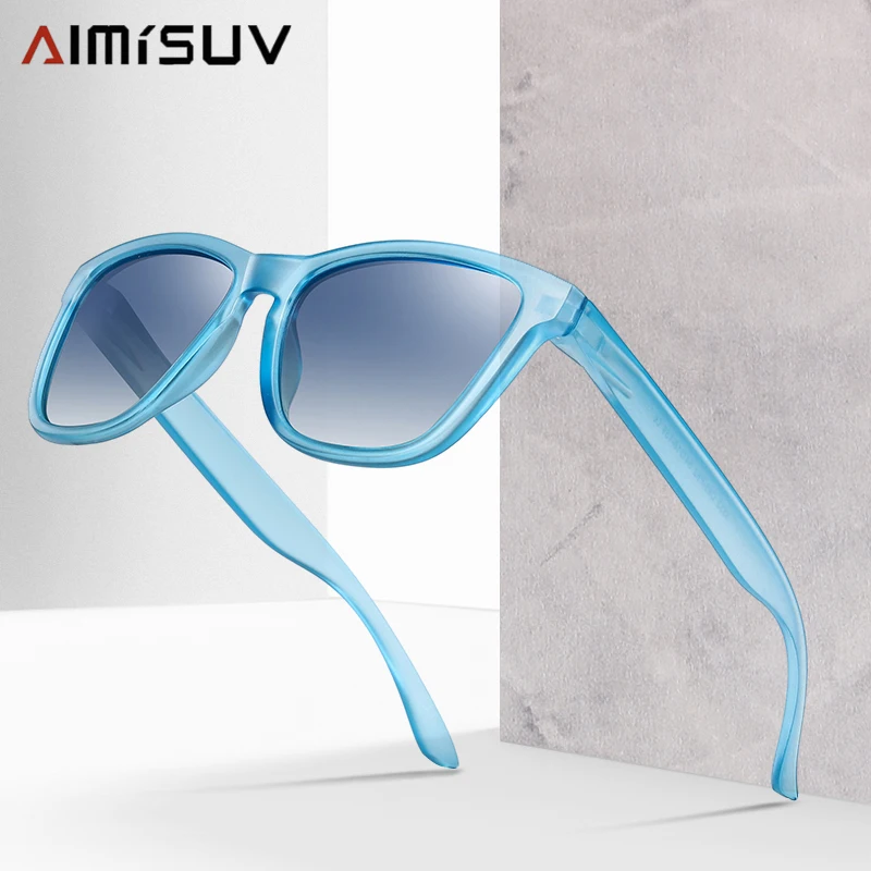 AIMISUV, модные поляризационные солнцезащитные очки, мужские, для вождения, зеркала, покрытие, заклепки, Классическая оправа, мужские солнцезащитные очки, UV400, Gafas Oculos De Sol