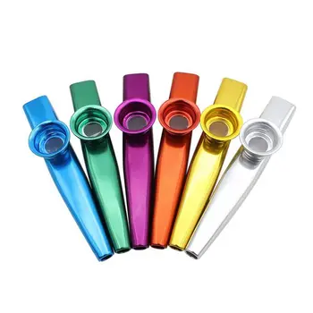 Set of 6 Colors Metal Kazoo Musical Instruments Good Comp for A Guitar Ukulele Great Gift for Kids Music Lovers