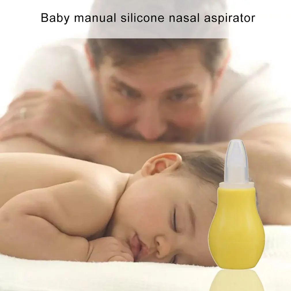 Силиконовый аспиратор для носа для новорожденных и детей ясельного возраста, пылесос для носа для младенцев, сопли, пылесос с мягким наконечником