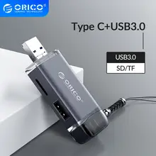 Aliexpress - ORICO Multi 6 in 1 Card Reader USB 3.0 Micro USB 2.0 Type C to SD Micro SD TF Adapter Smart Memory SD OTG Cardreader for Laptop