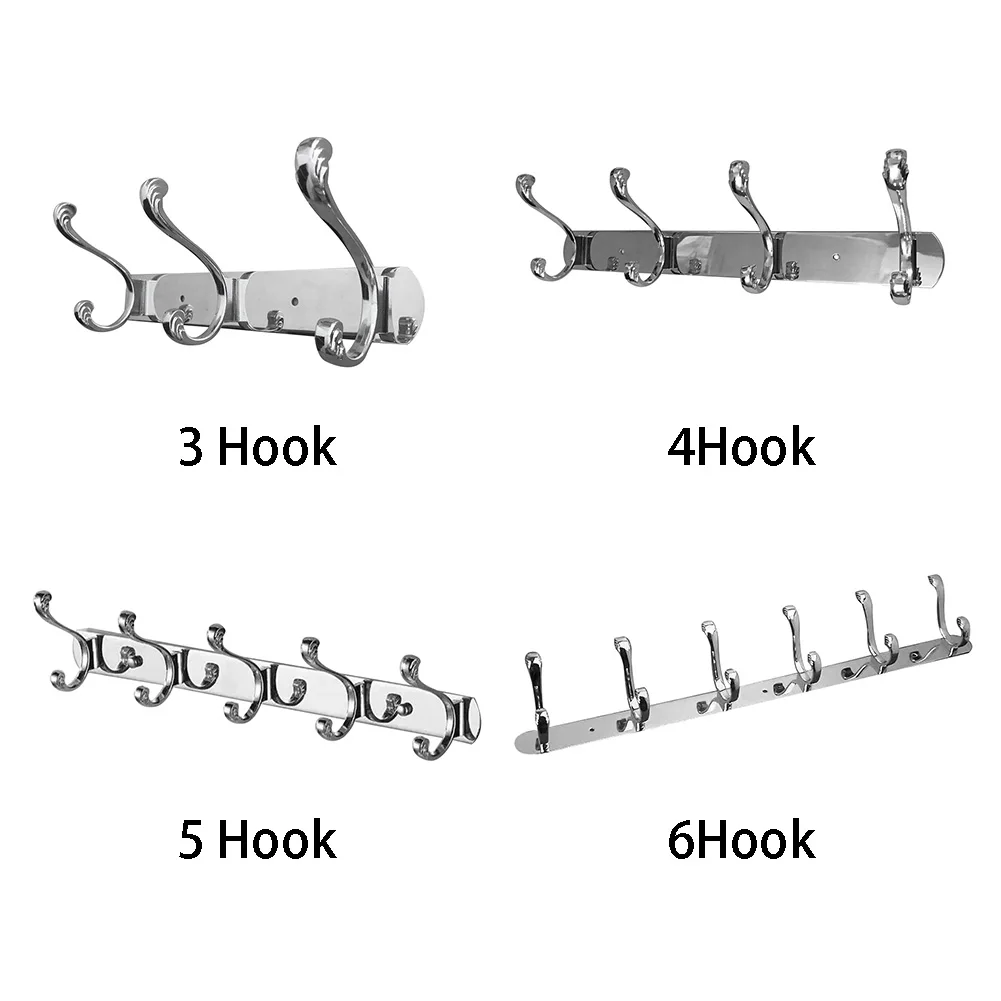Настенный крюк стойки многофункциональный Нержавеющая сталь Товары для дома консервант шляпа Прочная вешалка пальто