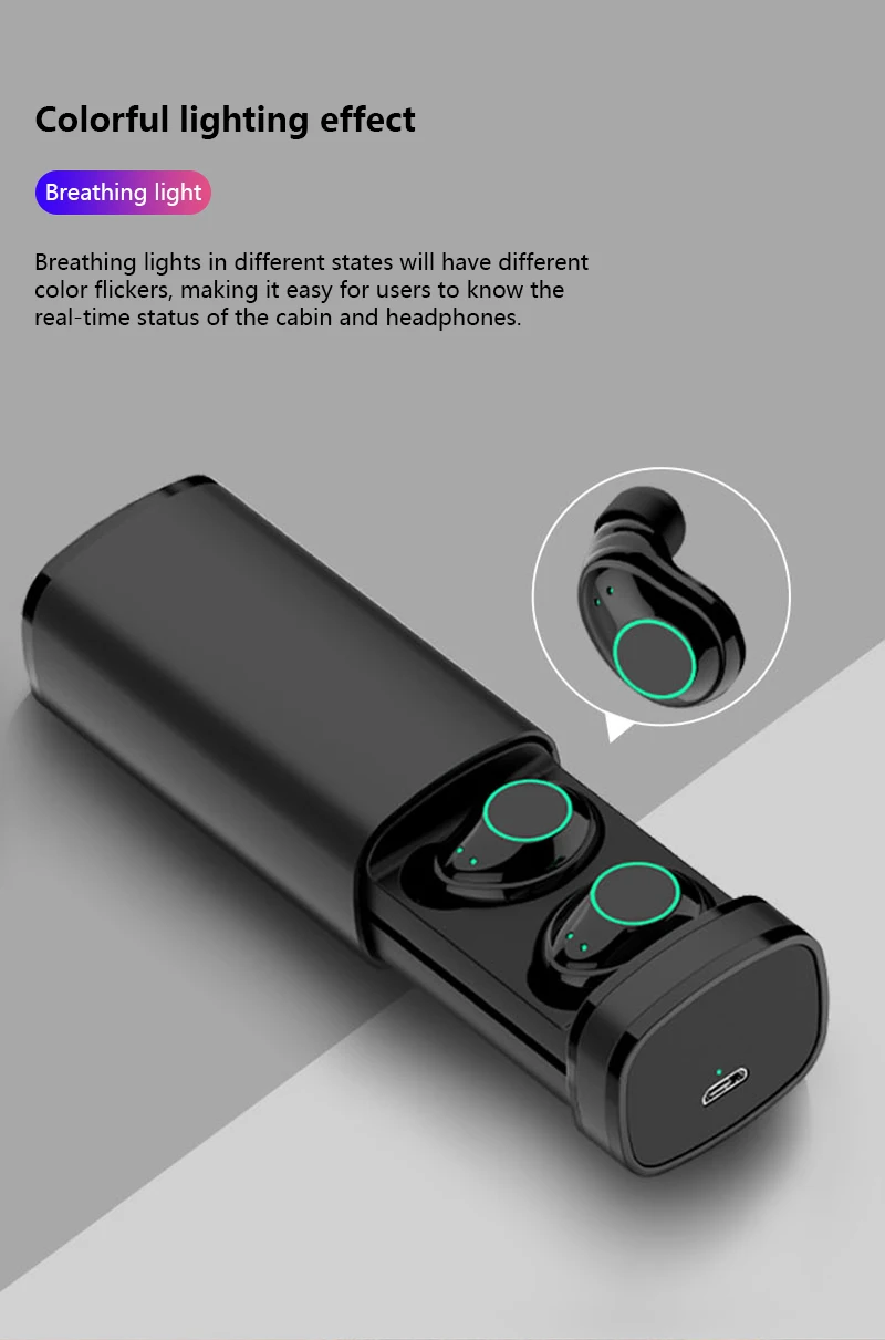 Tongdaytech X23 TWS Bluetooth наушники Fone De Ouvido IPX5 Auriculares беспроводные наушники сенсорное управление с зарядным устройством 800 мАч
