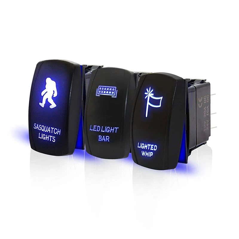 Rocker Switch Led Light Bar Sasquatch Lights Lighted Whip Switch For Atv Canam Maverick X3