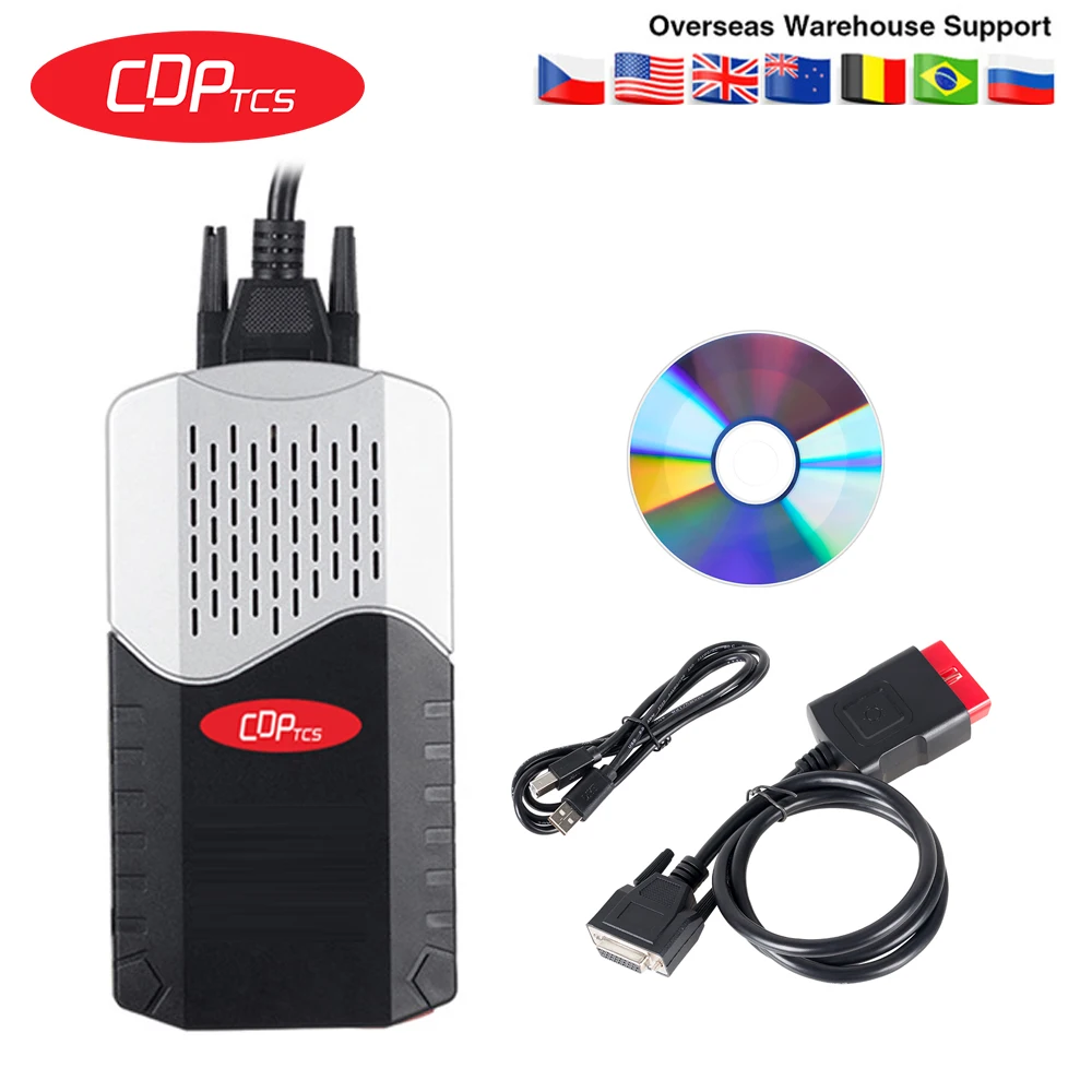 NEW cdp tcs pro plus no bluetooth.r0 keygen USB obd2 diagnostic repair tool led 3in1 OBDII Scanner for cars trucks