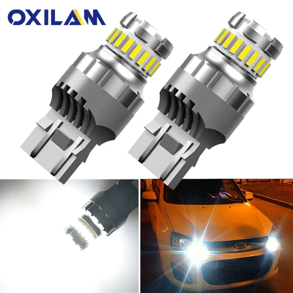 2X T20 W21W WY21W 7440 7443 светодиодный парковка светильник хвост лампочки Canbus Error Free стоп s