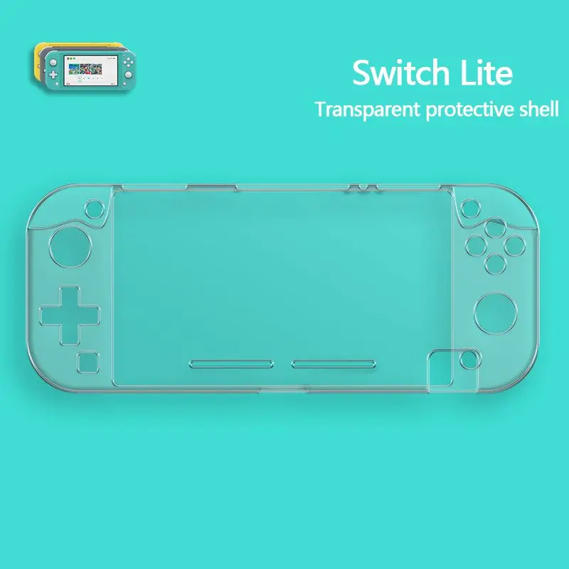Защитный чехол для Switch Lite Мягкий ТПУ прорезиненный защитный чехол интегрированный Мягкий ТПУ чехол круглый Анти-осенний Чехол черный