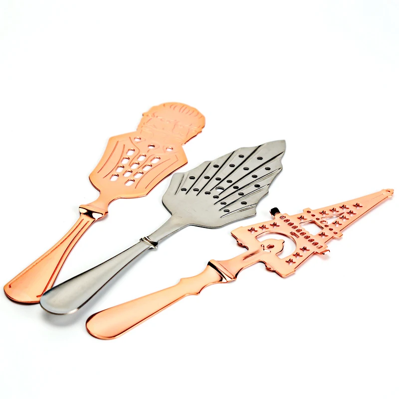 DEOUNY New Absinthe Spoon 304 Stainless Steel Fountain Cocktail Bar Utensils Glass Cup Drink Ware Filter Bar Spoon Accessories