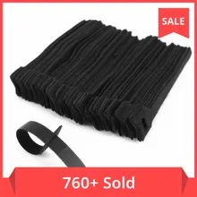 12*150 mm 100 pcs T-type Velcro cable tie wire storage cable computer data cable power cable tie wire