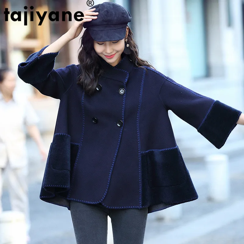 Streetwear 100% Wool Jacket Spring Autumn Coat Women Clothes 2020 Korean Vintage Tops Sheep Shearling Fur Abrigo Mujer ZT3314 | Женская