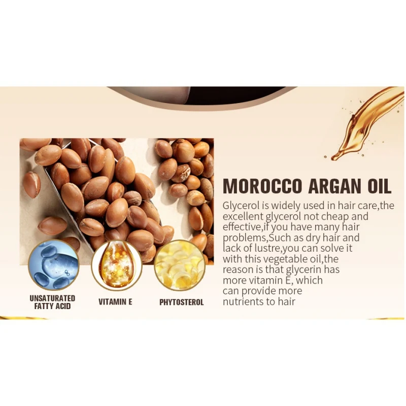 Morocco Argan Oil питательный ремонт поврежденных Сплит вьющиеся волосы уход шампунь-эссенция и Кондиционер