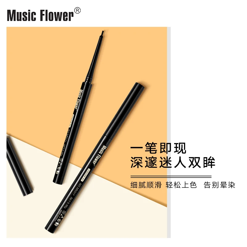 Music flower eyeliner pencil 13 colors white green blue black waterproof long lasting rotary matte gel eyeliner MU022 Music flower eyeliner pencil 13 colors white green blue black waterproof long lasting rotary matte gel eyeliner MU022