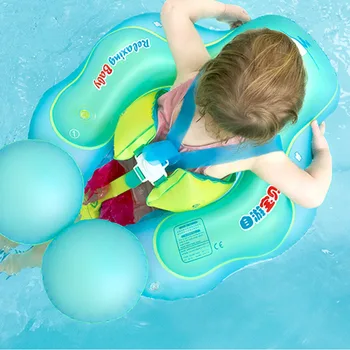 

Portable Baby Swimming Ring Pool Accessories Safety Buoyancy Bathing Toy Bathtub Inflatable Float Trainer Infant Bottom Support