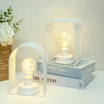 

10LED Retro Wrought Iron Modeling Bulb LED Copper Wire Decoration Night Light Room Layout Decoration Study Candlestick Lamp