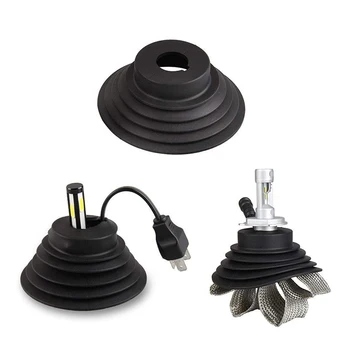 

2pcs Universal Rubber Headlight Dust Cover Auto LED Xenon HID Headlamp Bulb Dustproof Covers Car Lighting Accessories