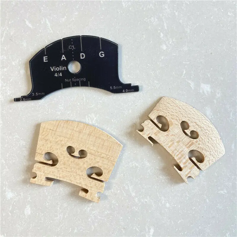 

Plastic 4/4 Violin Bridge Cutter Polish Model Making Tool Nut Size Spacing Hair