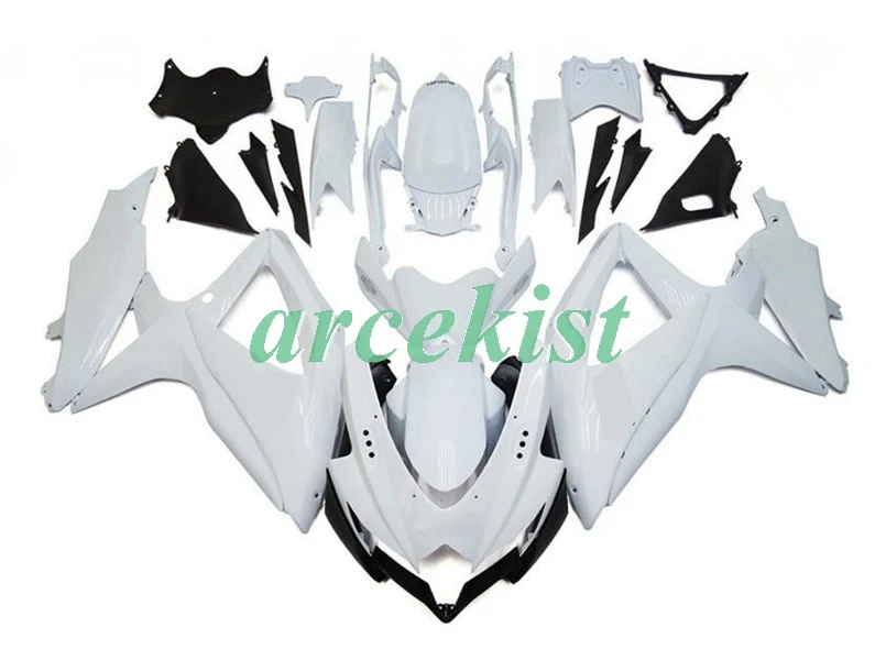 

4 Free Gifts New ABS Fairings Kit Fit For GSX-R600 GSX-R750 08 09 10 R600 R750 K8 GSXR 600 750 2008 2009 2010 white glossy