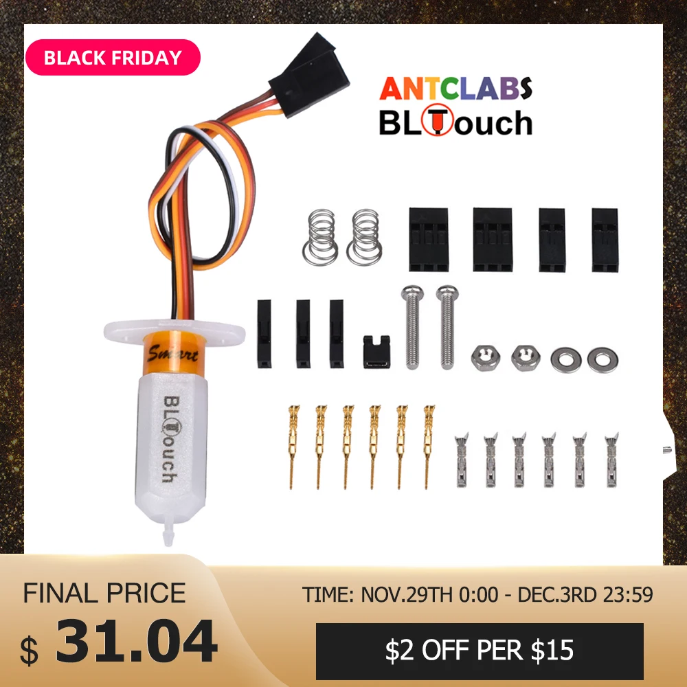 Skup ANTCLABS BLTouch V3.1 automatyczny czujnik poziomu BL dotykowy czujnik 3D dotykowy dla SKR V1.3 Pro MKS Reprap Auto Kossel 3D drukarki części