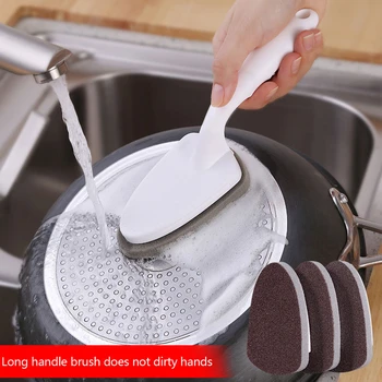 

Handheld powerful decontamination sponge tile brush hot magic powerful decontamination bath brush kitchen cleaning tool