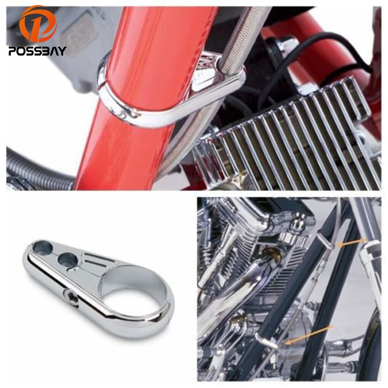 Posbay 1 &quotдвойной трос сцепления Зажим Руль для Harley Davidson Touring Honda Yamaha Kawasaki
