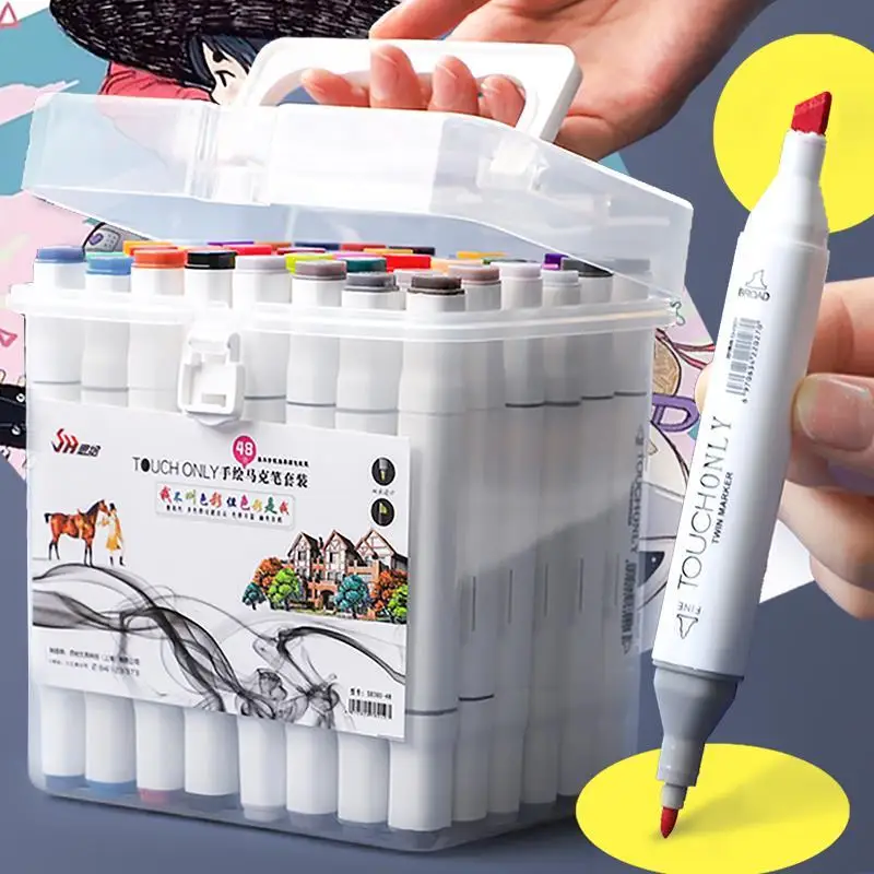

Art Marker Set Student Watercolor Pen Double-headed Oily Color Pen