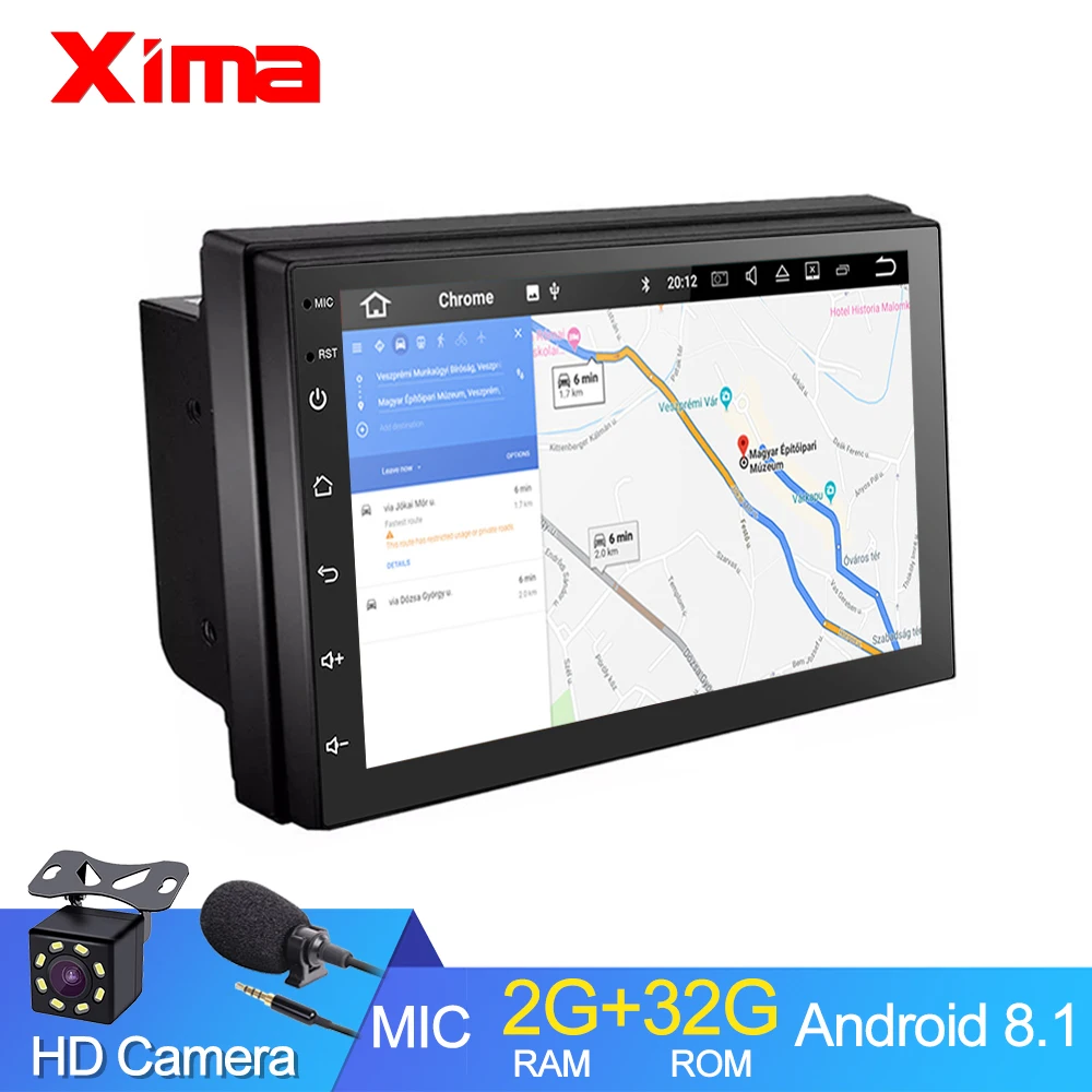  Android 8.1 2 Din 7 inch ROM32G Universal Car Radio GPS Navigation Multimedia Dvd Player For Toyota