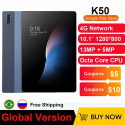 Nenmone – tablette Android 10.1 K50, Octa Core, 4 go de RAM, 13mp + 5mp, 4G LTE, GPS, bon marché, cadeau pour enfants, nouvel arrivage 