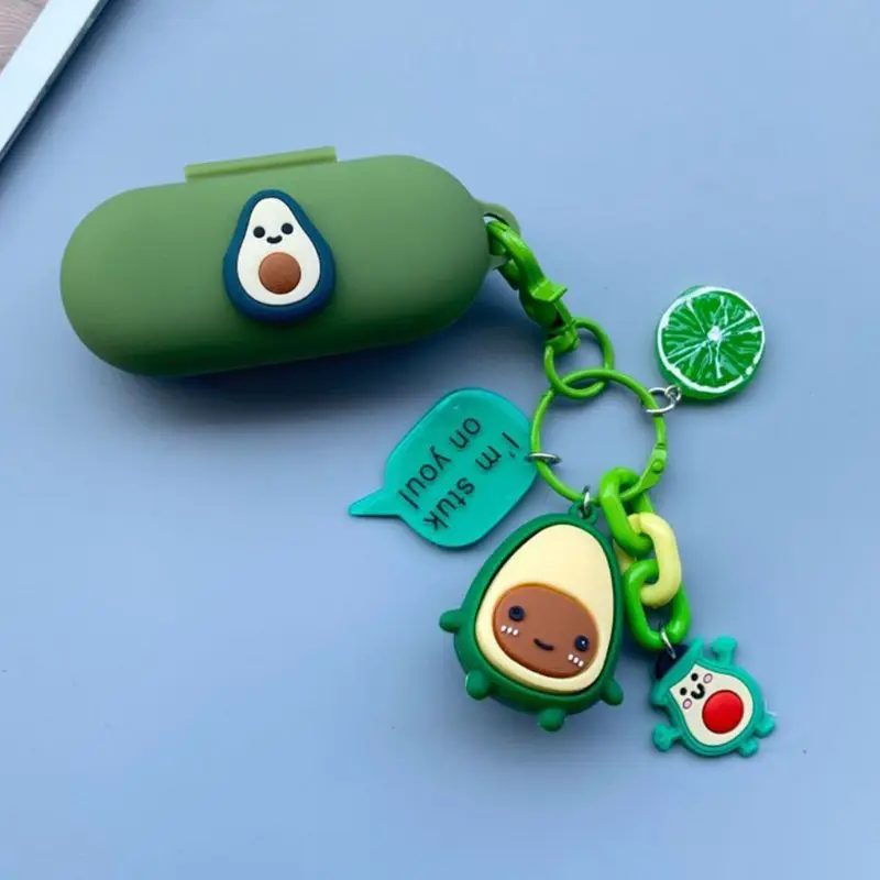 Пылезащитный чехол силиконовый с брелком для Хуа Вэй FreeBuds Honor Flypods Lite Молодежная