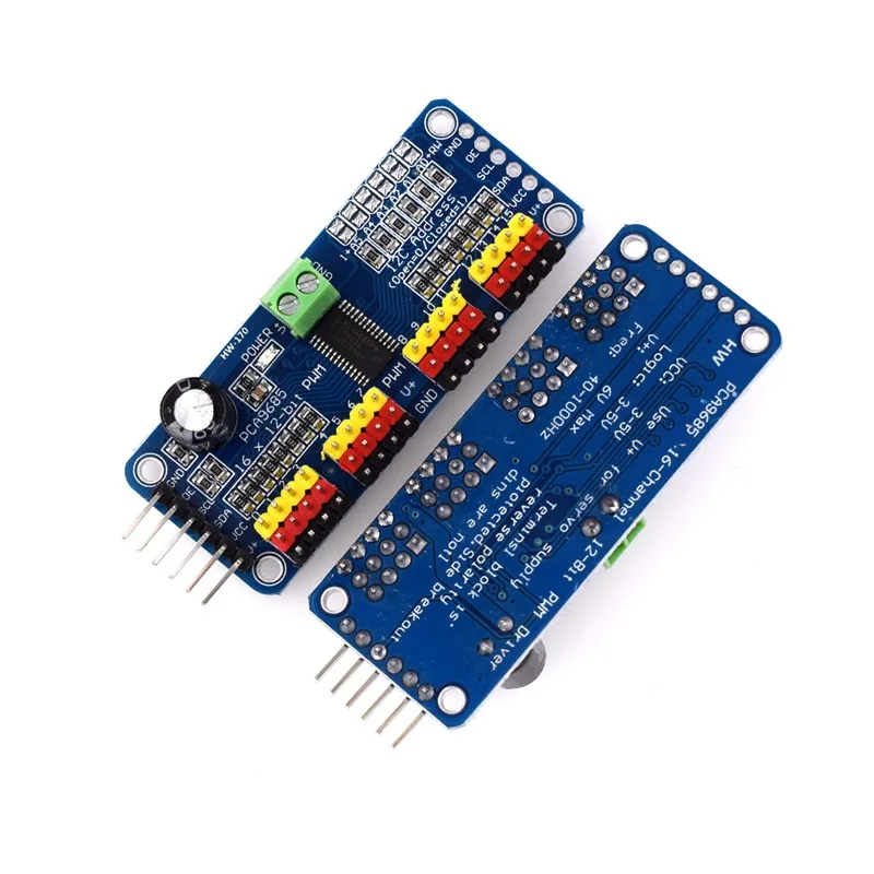 16 канальный 12 битный Модуль интерфейса PWM/Servo Driver I2C для Raspberry Pi защитный модуль