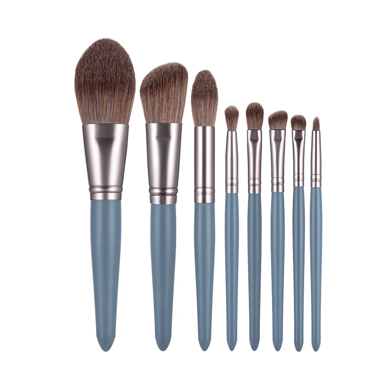

Anmor New 8Pcs Makeup Brushes Set Professional Foundation Eyebrow Eyeshadow Blending Concealer Make Up Brush Portable Cosmetic