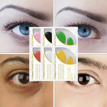 

LANBENA 1 Pair Crystal Collagen Eye Mask Eye Patches Eye Pads For Repair Dark Circles Remove Gel Mask Eyes Ageless Skin Care
