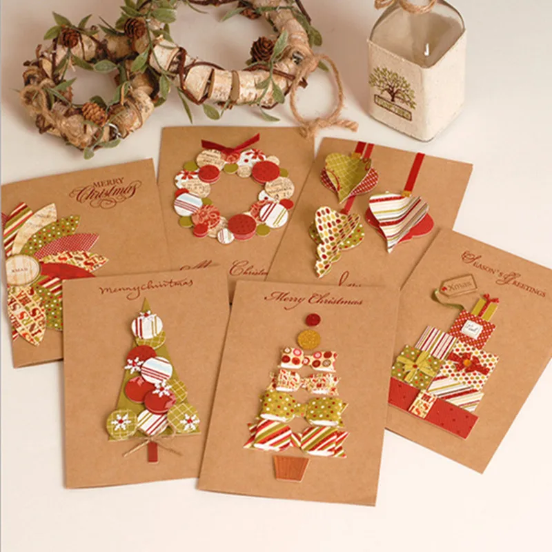  B-Christmas Cards 3D Greeting Cards Holiday Wedding Birthday Invitation Card Folding Postcard Gift  - 4.00029E+12