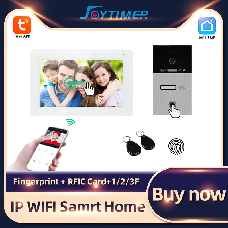 Видеодомофон Joytimer Wi-Fi беспроводной с распознаванием отпечатков пальцев |