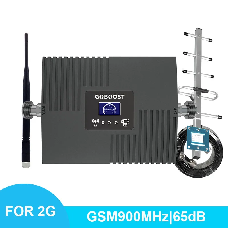 

Cellular Signal Amplifier Booster Signal GSM 900Mhz For Mobile Phones 2G Signal Booster LCD Display 60dB Signal Amplifier
