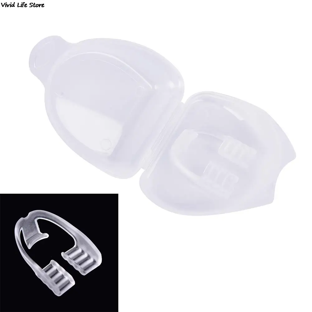 New Silicone Dental Mouth Guard Stop Teeth Grinding Bruxism Eliminate Clenching Sleep Aid for for Boxing Basketball