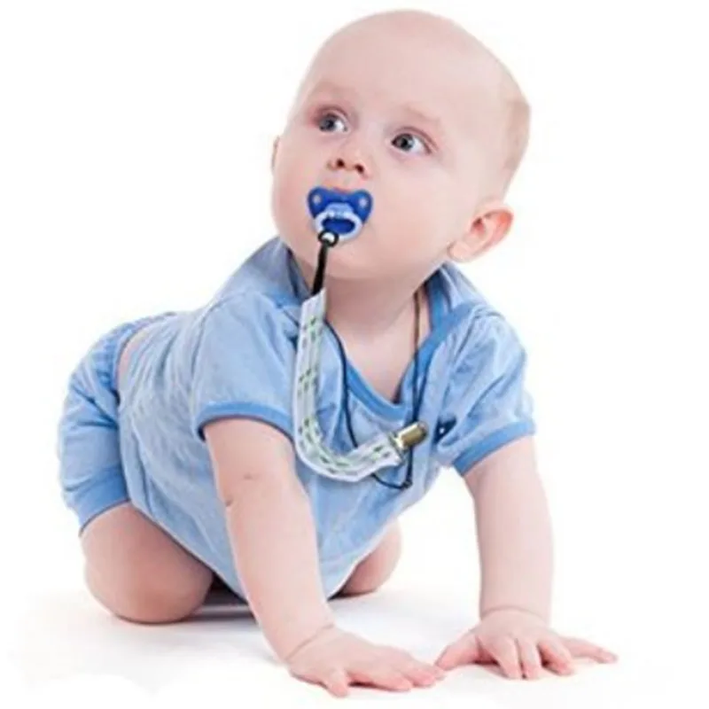 

Baby Pacifier Clip Double Layer Baby Anti-drop Pacifier Chain European American Pacifiers Anti-drop Belt Skin-friendly Fabric