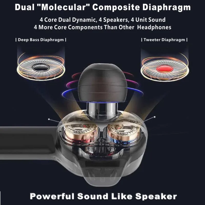 HYUNDAI HT98 Dual Dynamic Ture Wireless Earbuds