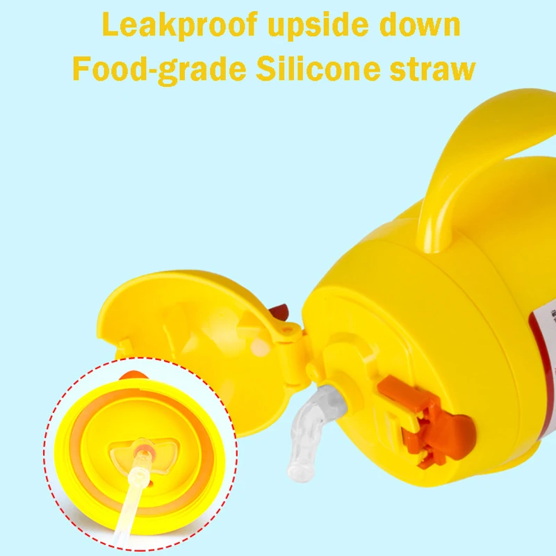 AAG BPA Free Cute Cartoon Baby Glass Bottle Cup Straw Silicone Child Learning Drinking Water Bottle Kids Traning Feeding Cups