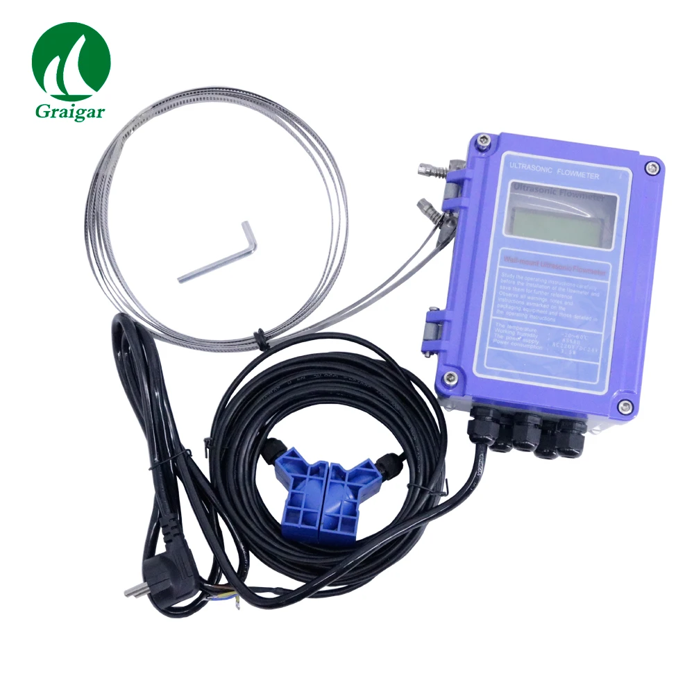 US $485.00 Wall Mounted Ultrasonic Flowmeter MHC3000B Flow Meter With L2 Sensor Measuring Range DN50700mm