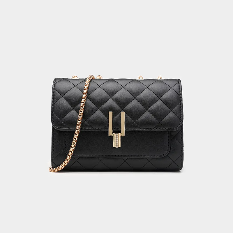 

ling ge Chain Bag Female Square Sling Bag Bag Women's Personality 2019 New Style for Autumn and Winter Bag for Women on Behalf