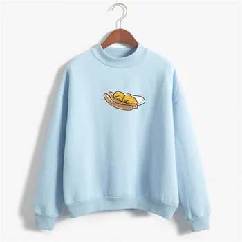 

Kawaii Gudetama Hoodie Long Sleeve Casual Sweatshirt Pullover Sweatshirt