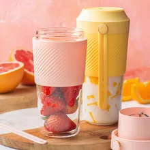 Портативная Мини электрическая соковыжималка для фруктов, миксер, беспроводной маленький блендер для смузи, USB, Перезаряжаемый для дома, офиса, улицы, путешествия, спортзала