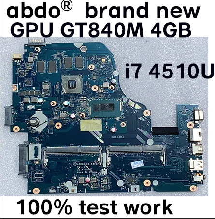 Для Acer Aspire E5-571G V3-572G V5-572G ноутбук материнская плата новый бренд LA-B991P Процессор i7