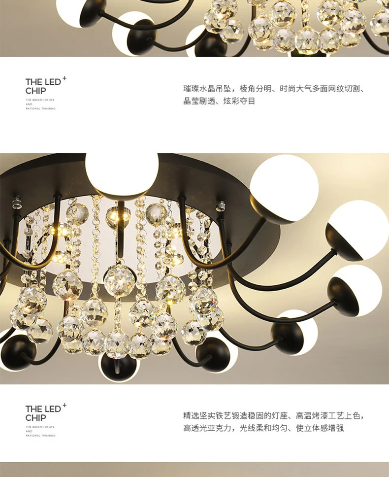 Modern Led Ceiling Lights For Living Room Bedroom White Color Aluminum avize AC85-265V lamparas de techo Ceiling Lamp Fixtures